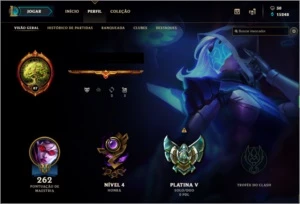 Conta League of Legends Plat v 92 Skins LOL