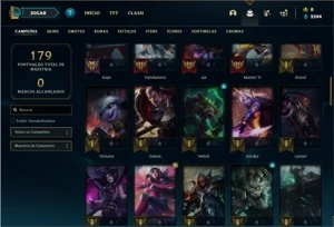Conta Bronze 4 com 70 Champs e 52 Skins - League of Legends LOL