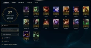 Conta nv 19 com skins - League of Legends LOL