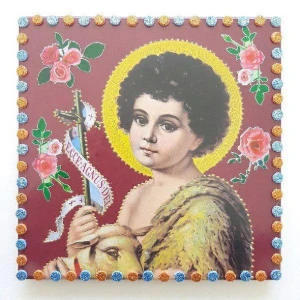 Quadrinho de Azulejo "São João Criança" - Artesanato e Personalizados