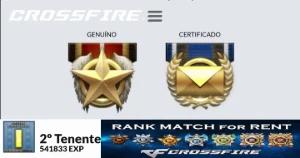 Contas Barrinha De Ouro/Prata Para Ranked - Crossfire /Cf Al