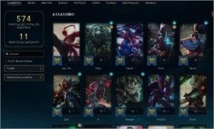 Conta de LOL Platina 3 + 145 Skins + Todos os Campeões - League of Legends