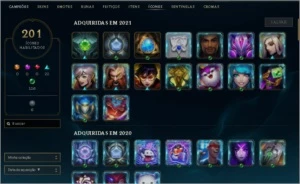 Conta de LOL Platina 3 + 145 Skins + Todos os Campeões - League of Legends