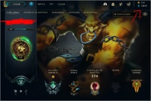 Conta de LOL Platina 3 + 145 Skins + Todos os Campeões - League of Legends