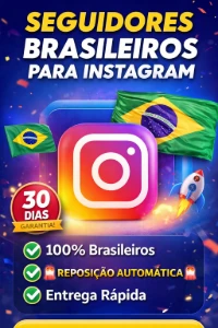 Seguidores brasileiros reposição automática 30dias - Redes Sociais