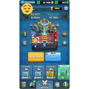 Conta Clash Royale Arena Lendária(Nv 10)+ Clash of Clans CV9