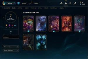 Smurf Gold 2 sem email confirmado. LOL - 50 champs, 7 skin - League of Legends