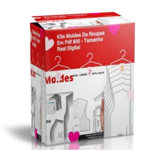 Kit 800 Moldes de Roupas em   PDF - Tamanho Real Digital!