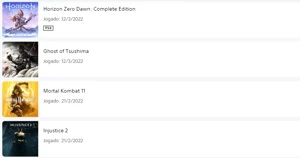 Conta PSN com muitos jogos - Playstation