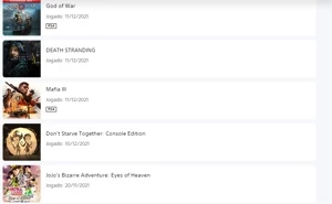 Conta PSN com muitos jogos - Playstation