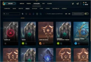Conta com 239 skins + todos os champs + Ouro IV - League of Legends LOL