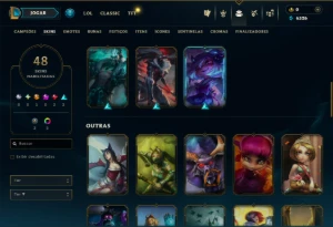 Platina 3 com 50 Champs e 48 Skins ( ADC / MID ) - League of Legends LOL