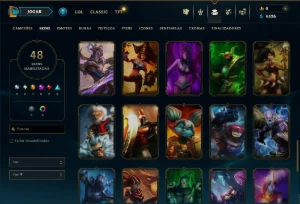 Platina 3 com 50 Champs e 48 Skins ( ADC / MID ) - League of Legends LOL