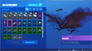 Conta Fortnite com salve o mundo e skins