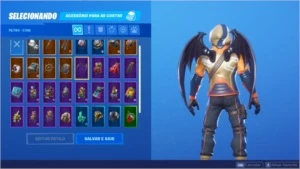 Conta Fortnite com salve o mundo e skins