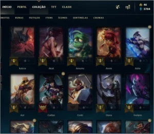 Conta League of Legends - Ouro 4 LOL