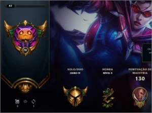 Conta League of Legends - Ouro 4 LOL
