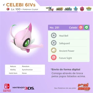 Celebi 6IVs Normal/Shiny - Pokémon