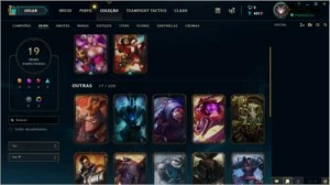 4 Contas de League of Legends com Skin LOL
