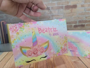 Kit Colorir Unicórnio com Caixinha Maleta - Artesanato e Personalizados