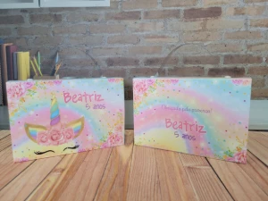 Kit Colorir Unicórnio com Caixinha Maleta - Artesanato e Personalizados