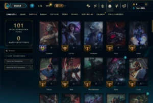 Platina 4 com 85 Champs e 8 Skins - League of Legends LOL