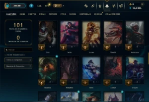 Platina 4 com 85 Champs e 8 Skins - League of Legends LOL