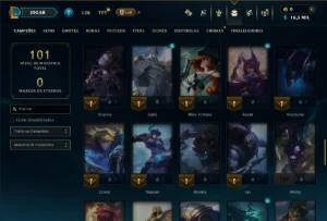 Platina 4 com 85 Champs e 8 Skins - League of Legends LOL