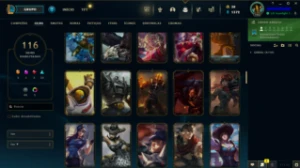 Conta LOL LVL 143 | 125 Campeões| 116 Skins |UNRANKED| 2015 - League of Legends