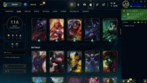 Conta LOL LVL 143 | 125 Campeões| 116 Skins |UNRANKED| 2015 - League of Legends
