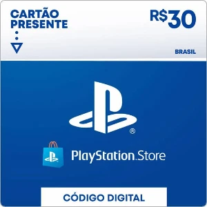 Cartão PSN R$ 30 Reais Playstation Store Digital Brasil - Gift Cards