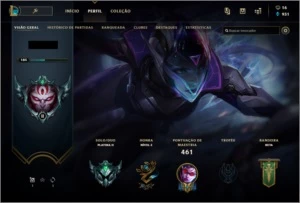Conta Plat II - 84 skins - lvl 185 - League of Legends LOL
