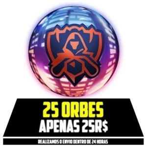 25x Orbs Mundiais - League of Legends LOL