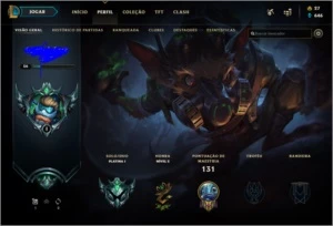 Conta lol platina 1 - League of Legends