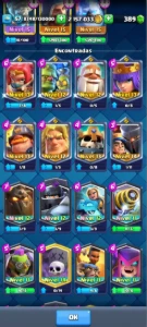 Conta (9Y) High Level Clash Royale - Todas As Cartas Obtida