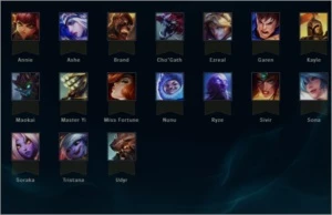 Conta de league of legends- 17 campeões 2 skins unranked LOL