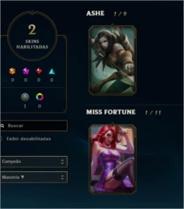 Conta de league of legends- 17 campeões 2 skins unranked LOL