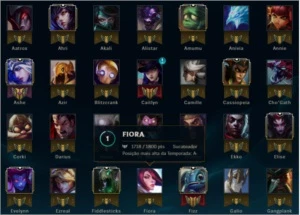 Conta lol Platina 5 113 campeões 74 skins 10 paginas de runa - League of Legends