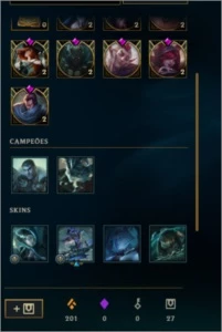 Conta Platina 4 87 Champions - League of Legends LOL