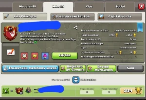 Clan nível 17 com 445 vitórias - Clash of Clans