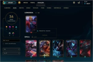 League of Legends - Gold II - 100 champs - 36 skins LOL