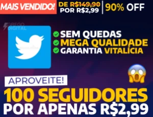 [Promoção] Seguidores Twitter R$2,99 | Garantia Vitalícia