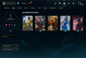 Conta mestre com 27 Champs e 5 Skins ( 164 PDL ) - League of Legends LOL
