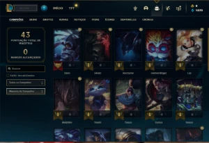 Conta mestre com 27 Champs e 5 Skins ( 164 PDL ) - League of Legends LOL
