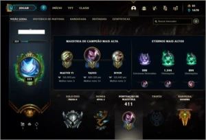 Conta prata 2 com 115 champs e 95 skins - League of Legends LOL