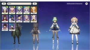 CONTA DIVERSOS PERSONAGENS - Genshin Impact