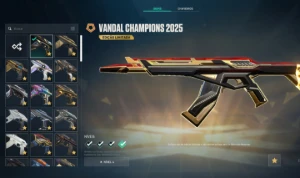 Champ Vandal 2025+Arcane Vandal+Ignite Fan+Vct Koi Team - Valorant