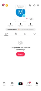Contas de tik tok de 5 A 6 meses vazias - Redes Sociais