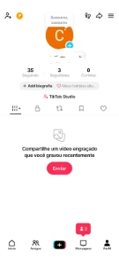 Contas de tik tok de 5 A 6 meses vazias - Redes Sociais