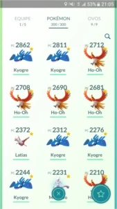 Conta de Pokémon GO